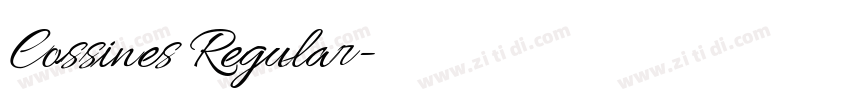 Cossines Regular字体转换 Cossines Regular字体转换